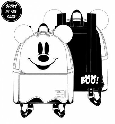 Loungefly Disney Mickey Mouse Ghost Mini Backpack Loungefly Disney Mickey Mouse Ghost Mini Backpack