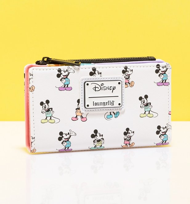 Loungefly Disney Mickey Mouse Pastel All Over Print Wallet