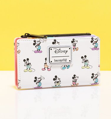 Loungefly Disney Mickey Mouse Pastel All Over Print Wallet Loungefly Disney Mickey Mouse Pastel All Over Print Wallet