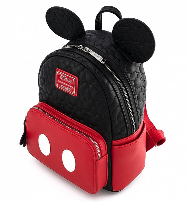 Loungefly Disney Mickey Mouse Quilted Oh Boy Mini Backpack