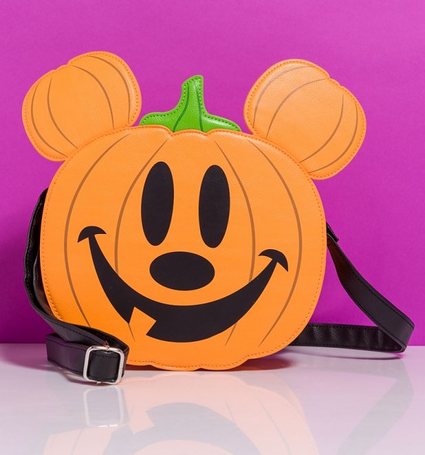 Loungefly Disney Mickey Pumpkin Crossbody Bag