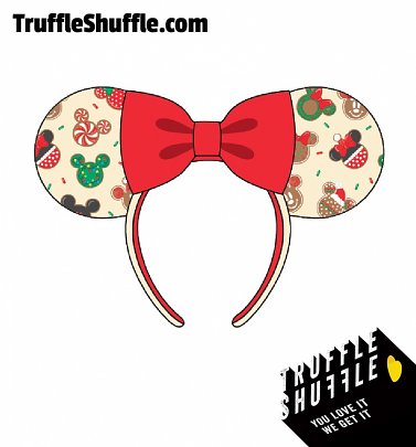 Loungefly Disney Mickey & Minnie Christmas Cookies Headband Loungefly Disney Mickey & Minnie Christmas Cookies Headband