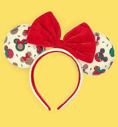Loungefly Disney Mickey and Minnie Christmas Cookies Headband