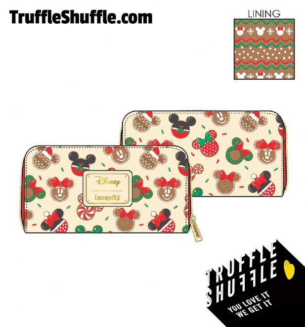 Loungefly Disney Mickey & Minnie Christmas Cookies Zip Around Wallet Loungefly Disney Mickey & Minnie Christmas Cookies Zip Around Wallet