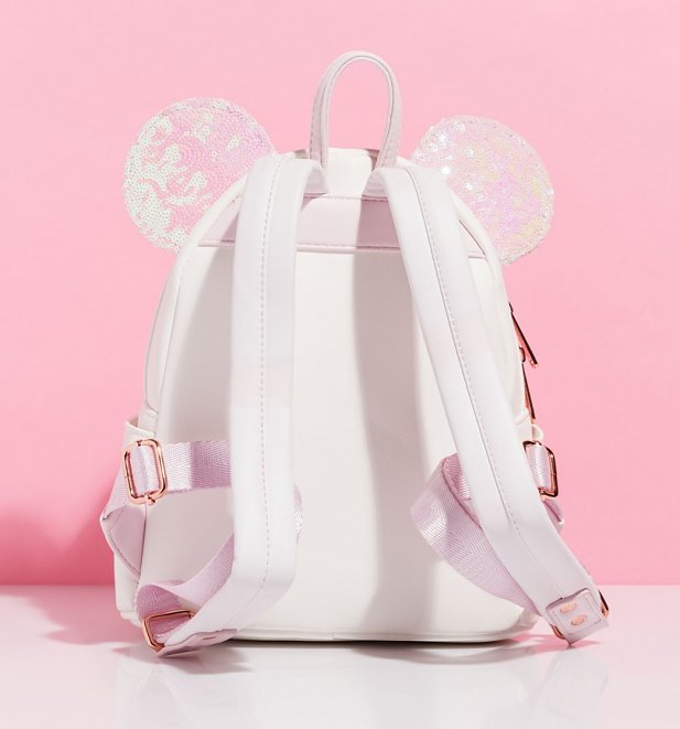 Loungefly Disney Minnie Mouse Iridescent Sequin Mini Backpack