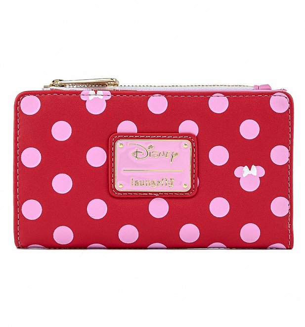 Loungefly Disney Minnie Mouse Pink Polka Dot Wallet Loungefly Disney Minnie Mouse Pink Polka Dot Wallet