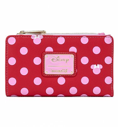Loungefly Disney Minnie Mouse Pink Polka Dot Wallet Loungefly Disney Minnie Mouse Pink Polka Dot Wallet