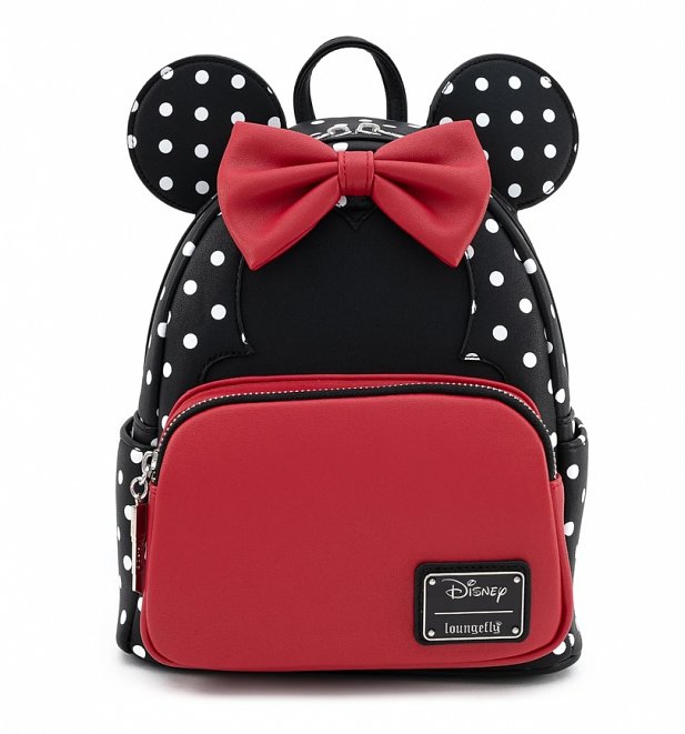 Loungefly Disney Minnie Mouse Polka Dot Bow Mini Backpack Loungefly Disney Minnie Mouse Polka Dot Bow Mini Backpack