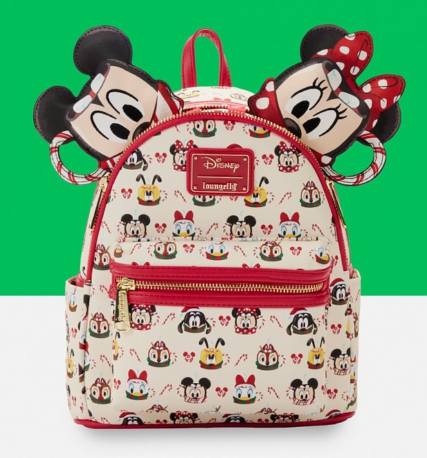 LOUNGEFLY DISNEY STITCH REINDEER CHRISTMAS MINI BACKPACK~ WITH TAGS~ BRAND  NEW~