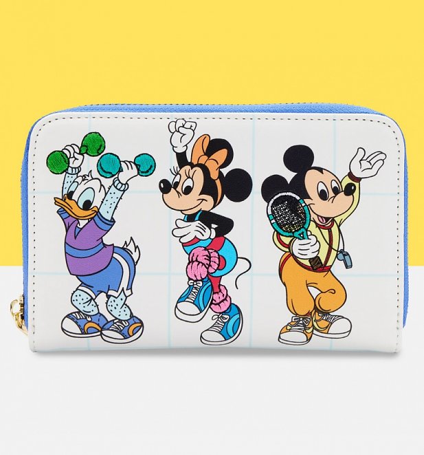 Loungefly Disney Mousercise Zip Around Wallet