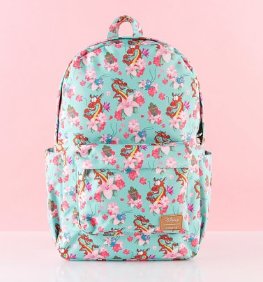 Loungefly Disney Mulan Mushu Cloud All Over Print Nylon Backpack Loungefly Disney Mulan Mushu Cloud All Over Print Nylon Backpack