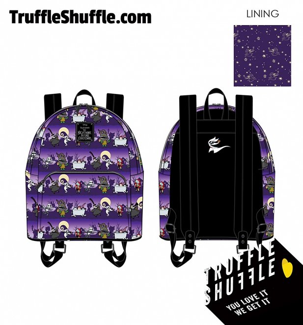 Loungefly Disney Nightmare Before Christmas Halloween Line Mini Backpack Loungefly Disney Nightmare Before Christmas Halloween Line Mini Backpack