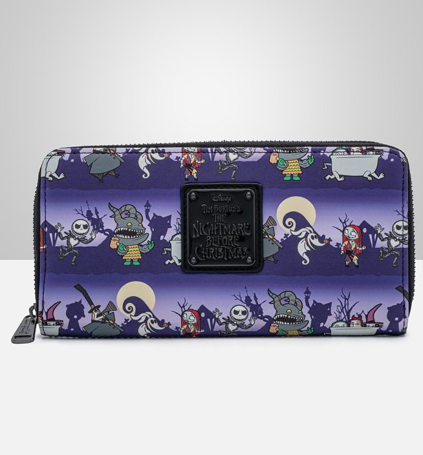 Loungefly Disney Nightmare Before Christmas Halloween Zip Around Wallet Loungefly Disney Nightmare Before Christmas Halloween Zip Around Wallet