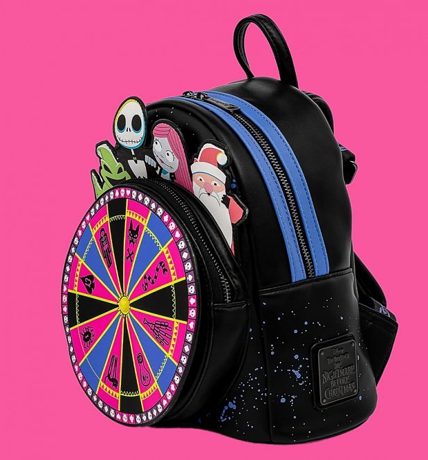 New Loungefly Disney NBC Ooogie Boogie Wheel Mini Backpack WDBK1741