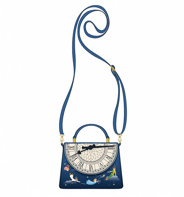 Loungefly Disney Peter Pan Glow In The Dark Clock Crossbody Bag Loungefly Disney Peter Pan Glow In The Dark Clock Crossbody Bag