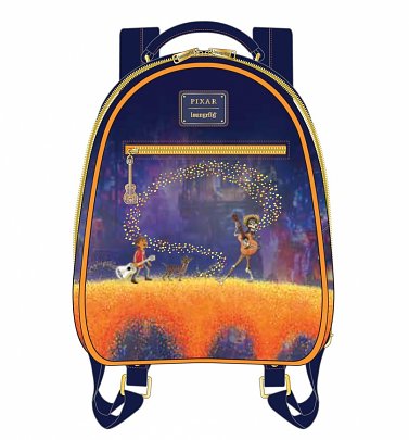 Loungefly Disney Pixar Coco Marigold Bridge Mini Backpack Loungefly Disney Pixar Coco Marigold Bridge Mini Backpack