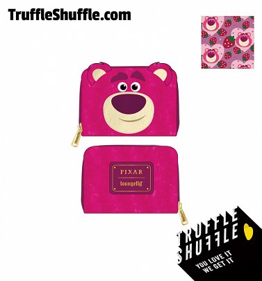 Loungefly Disney Pixar Lotso Cosplay Sherpa Zip Around Wallet Loungefly Disney Pixar Lotso Cosplay Sherpa Zip Around Wallet