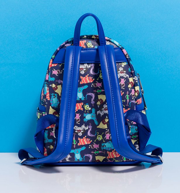 Loungefly Disney Pixar Monsters Inc All Over Print Mini Backpack