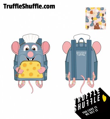 Loungefly Disney Pixar Ratatouille Chef Cosplay Mini Backpack Loungefly Disney Pixar Ratatouille Chef Cosplay Mini Backpack