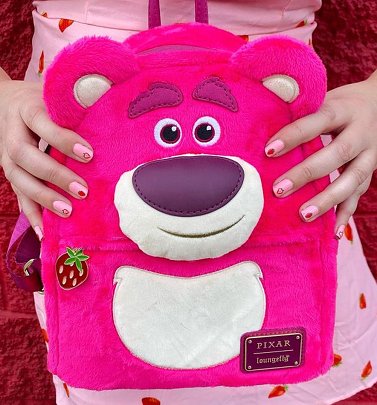 Loungefly Disney Pixar Toy Story Lotso Cosplay Sherpa Mini Backpack Loungefly Disney Pixar Toy Story Lotso Cosplay Sherpa Mini Backpack