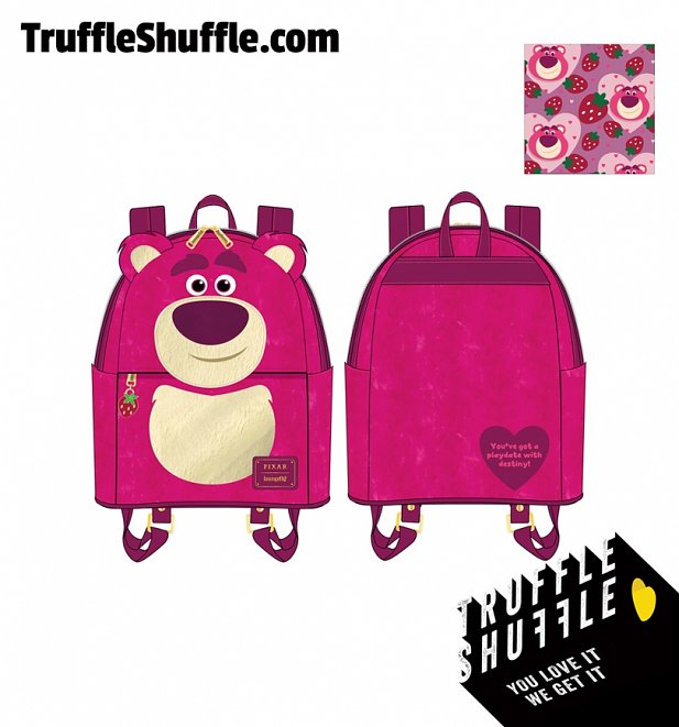 Loungefly Disney Pixar Toy Story Lotso Cosplay Sherpa Mini Backpack Loungefly Disney Pixar Toy Story Lotso Cosplay Sherpa Mini Backpack