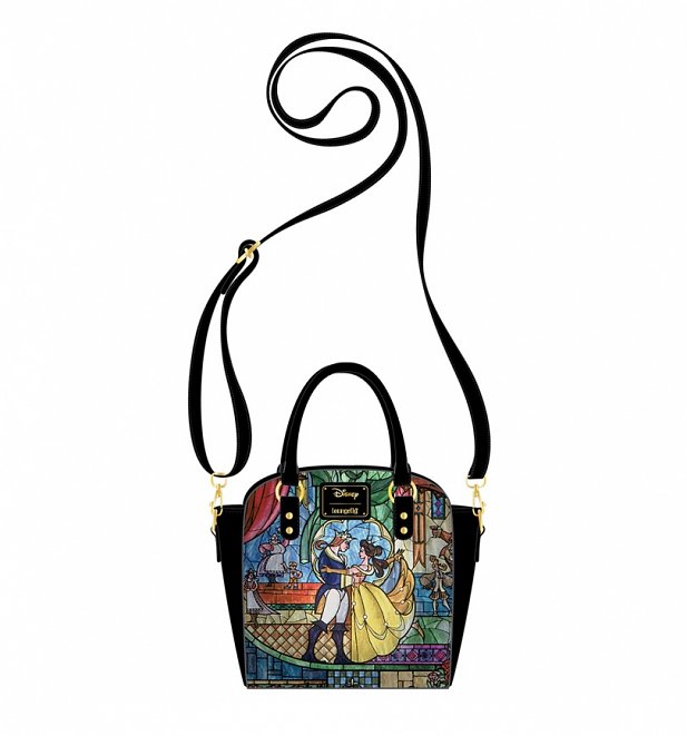 Loungefly Disney Princess Castle Series Belle Crossbody Bag Loungefly Disney Princess Castle Series Belle Crossbody Bag