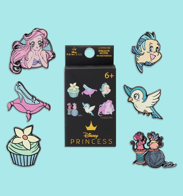 Loungefly Disney Princess Manga Style Mystery Box Pins