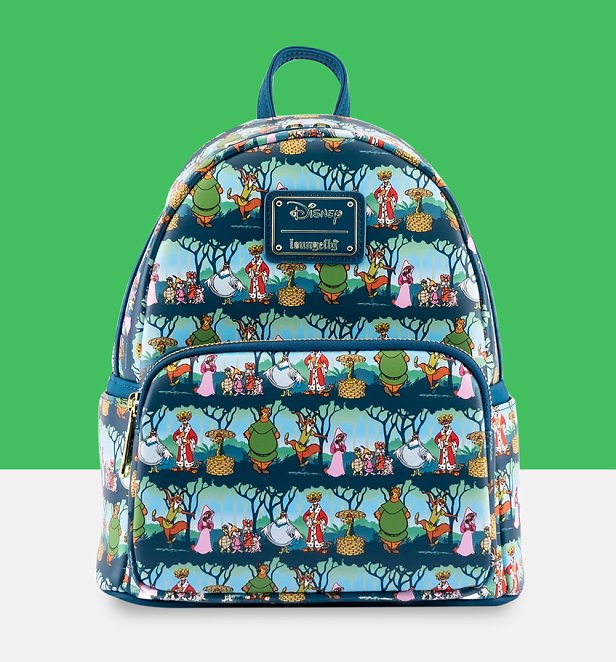 Loungefly Disney Robin Hood Sherwood All Over Print Mini Backpack