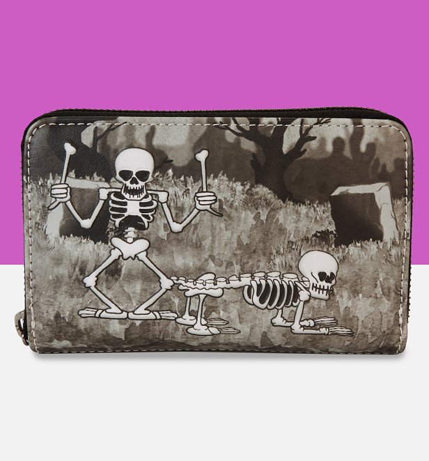 Loungefly Disney Skeleton Dance Zip Around Wallet