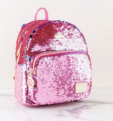 Loungefly Disney Sleeping Beauty Reversible Sequin Mini Backpack Loungefly Disney Sleeping Beauty Reversible Sequin Mini Backpack