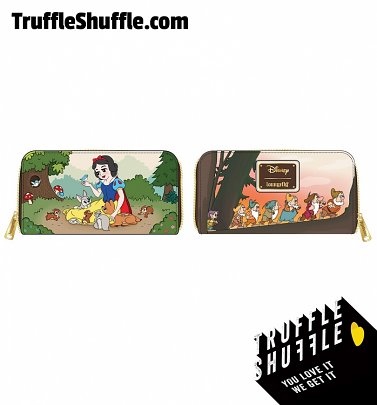 Loungefly Disney Snow White And The Seven Dwarfs Scene Zip Around Wallet Loungefly Disney Snow White And The Seven Dwarfs Scene Zip Around Wallet