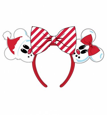 Loungefly Disney Snowman Mickey Minnie Headband Loungefly Disney Snowman Mickey Minnie Headband
