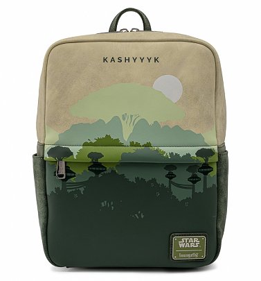 Loungefly Disney Star Wars Lands Kashyyyk Square Mini Backpack Loungefly Disney Star Wars Lands Kashyyyk Square Mini Backpack