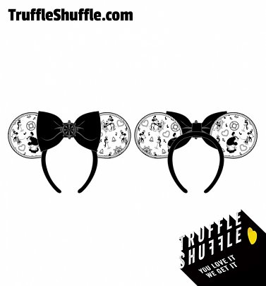 Loungefly Disney Steamboat Willie Ears Bow Rope Piping Headband Loungefly Disney Steamboat Willie Ears Bow Rope Piping Headband