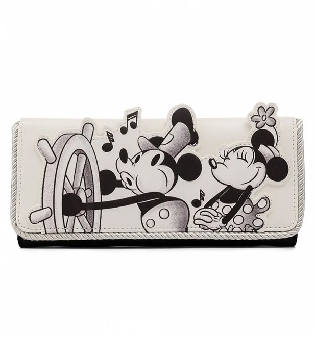Loungefly Disney Steamboat Willie Music Cruise Flap Wallet