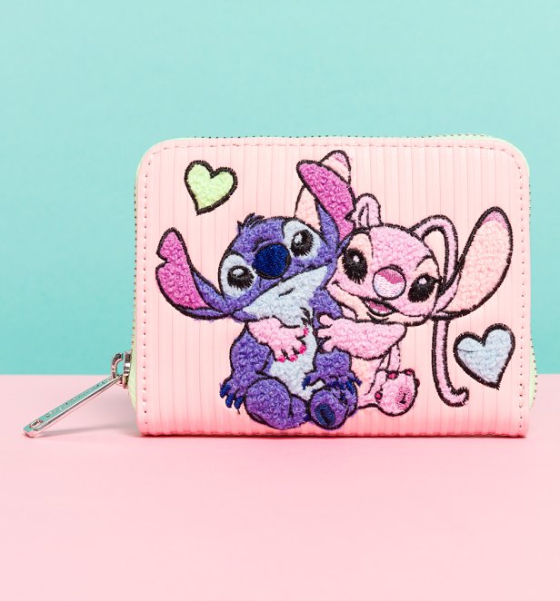 Loungefly Disney Stitch And Angel Pastel Wallet Loungefly Disney Stitch And Angel Pastel Wallet