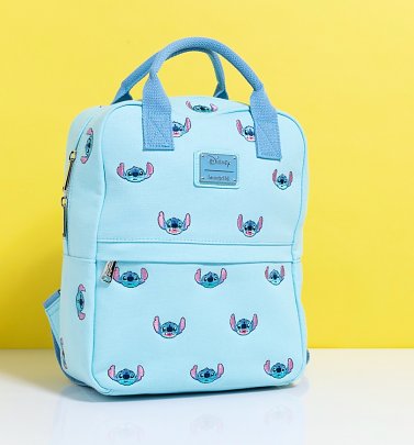 Loungefly Disney Stitch Embroidered Canvas Backpack Loungefly Disney Stitch Embroidered Canvas Backpack