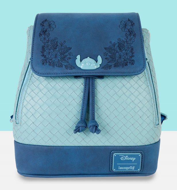 Loungefly Disney Stitch Embroidered Mini Backpack Loungefly Disney Stitch Embroidered Mini Backpack