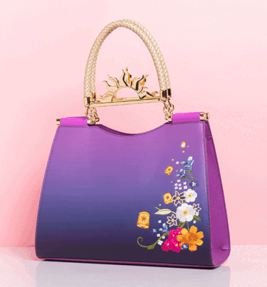 Loungefly Disney Tangled Floating Lights Hardware Crossbody Bag Loungefly Disney Tangled Floating Lights Hardware Crossbody Bag