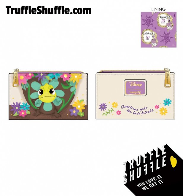Loungefly Disney Tangled Pascal Flower Flap Wallet Loungefly Disney Tangled Pascal Flower Flap Wallet