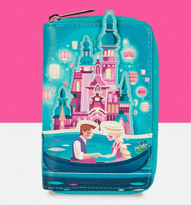 Loungefly Disney Tangled Princess Castle Zip Around Wallet Loungefly Disney Tangled Princess Castle Zip Around Wallet