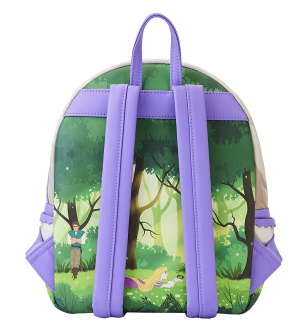 Loungefly Disney Tangled Rapunzel Swinging From Tower Mini Backpack