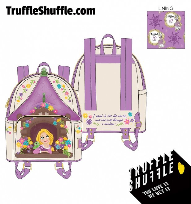 Loungefly Disney Tangled Tower Scene Mini Backpack Loungefly Disney Tangled Tower Scene Mini Backpack