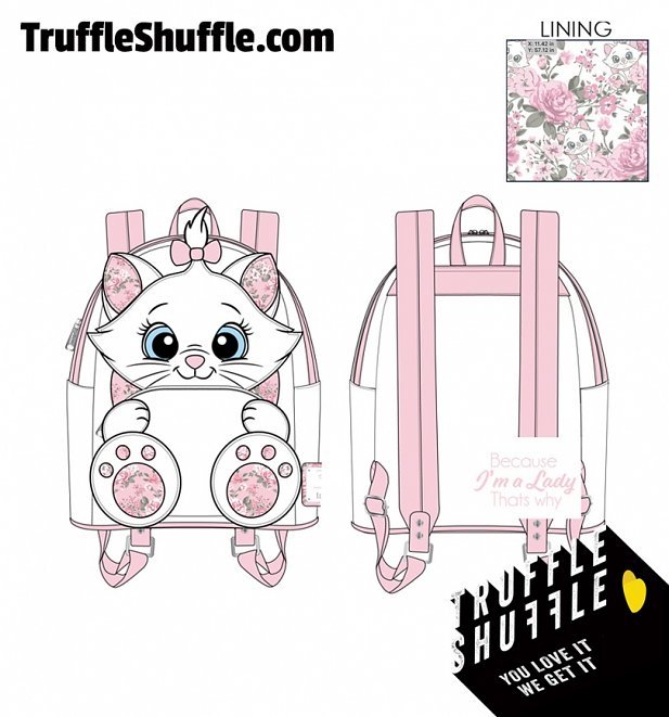 Loungefly Disney The Aristocats Marie Floral Footsy Mini Backpack Loungefly Disney The Aristocats Marie Floral Footsy Mini Backpack