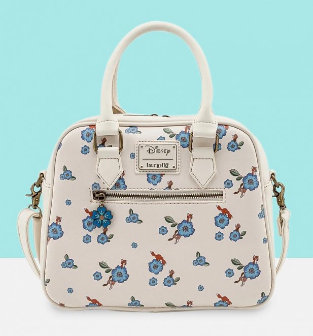 Loungefly Disney The Fox And The Hound All Over Print Floral Crossbody Bag