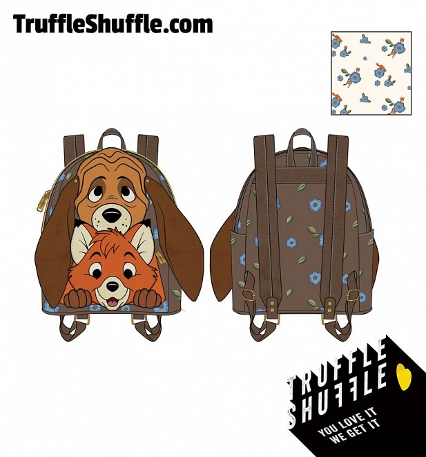 Loungefly Disney The Fox And The Hound Tod And Copper Cosplay Mini Backpack Loungefly Disney The Fox And The Hound Tod And Copper Cosplay Mini Backpack
