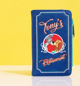 Loungefly Disney The Lady and The Tramp Tony's Menu Wallet Loungefly Disney The Lady and The Tramp Tony's Menu Wallet