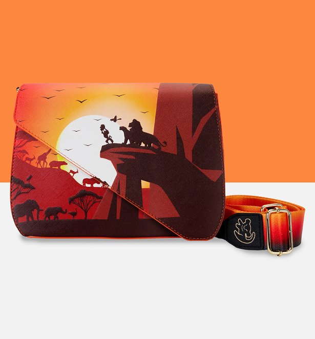Loungefly Disney The Lion King 30th Anniversary Pride Rock Silhouette Crossbody Bag