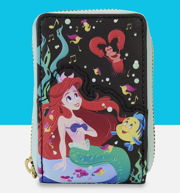 Loungefly Disney The Little Mermaid 35th Anniversary Life Is The Bubbles Accordion Wallet