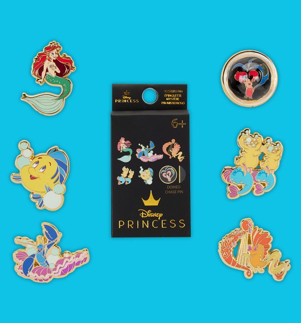 Loungefly Disney The Little Mermaid 35th Anniversary Life Is The Bubbles Mystery Box Pins